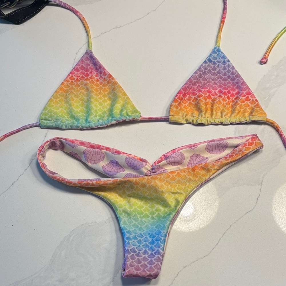 Colorful Mermaid Bikini Set